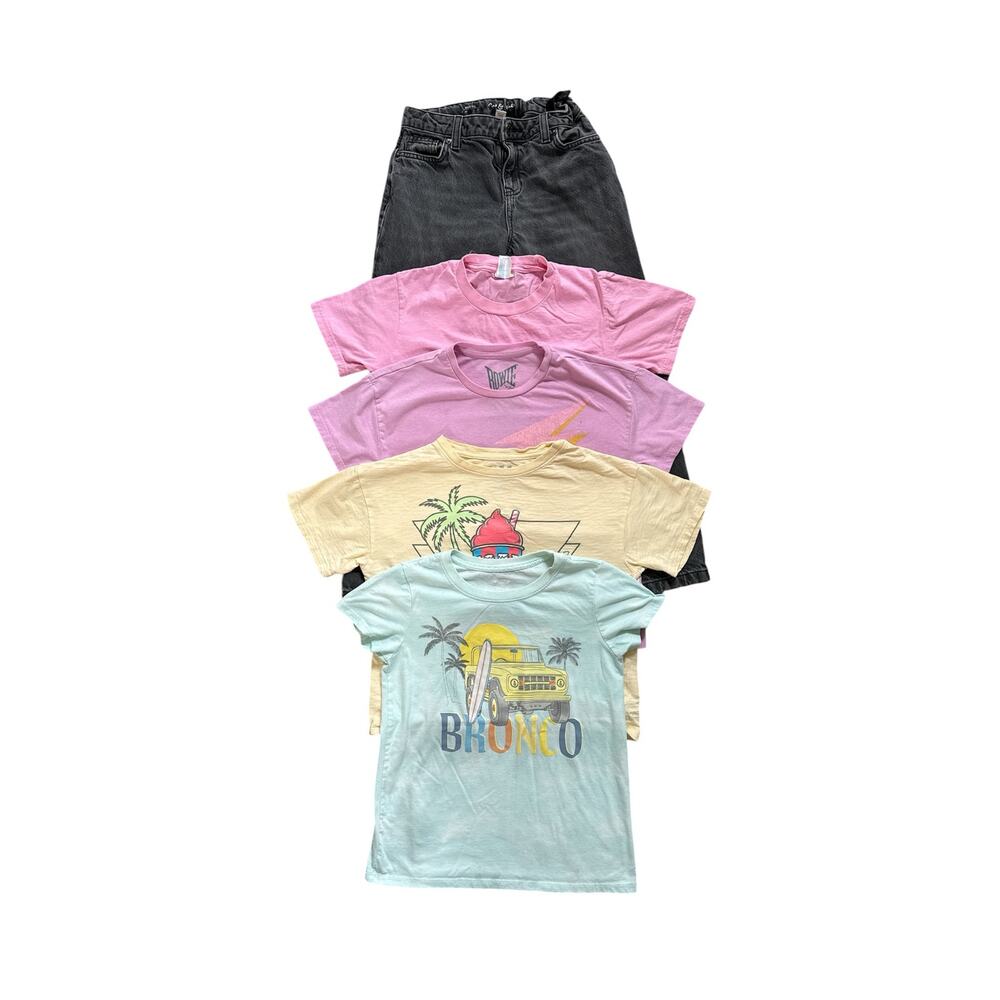 TARGET Brands Youth Girls 8-10 Top and Wide Leg Jeans Bundle 5-pcs